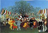 Henri Rousseau Paintings - A Centennial of Independence by Henri Rousseau